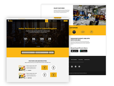 Restaurant Job website Redesign Concept