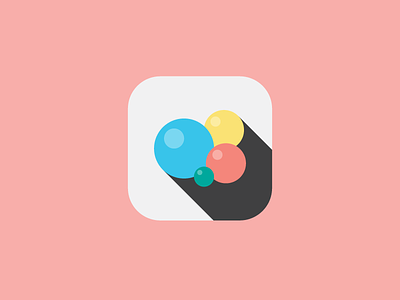 Game Center app colorful flat game icon ios minimal simple
