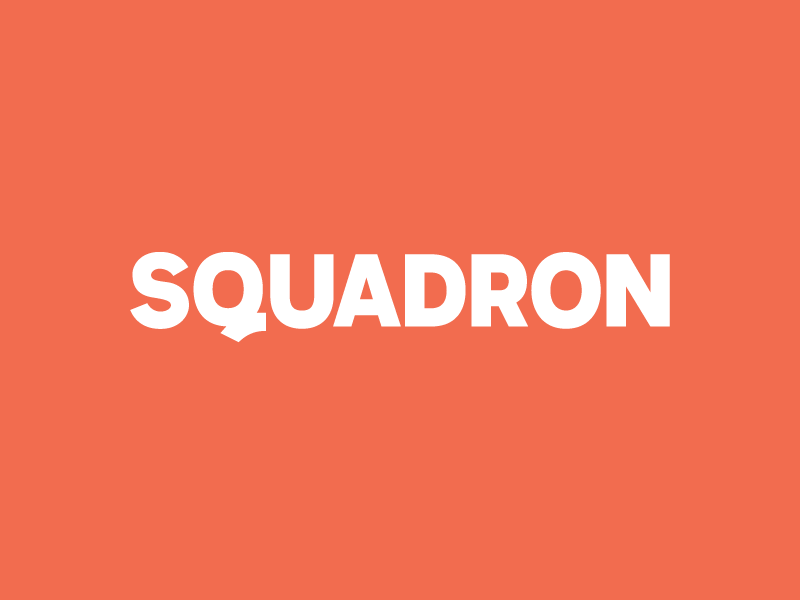 Squadron bevel bold display font gif line orange sans serif simple sneak peak typeface typography
