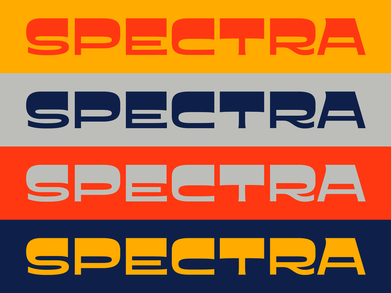 Spectra 2020 display font groovy psychedelic reverse contrast type type design typeface typography