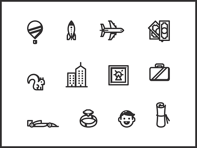 Bucket List Icons black bucket list icon illustration line magazine progress simple spread white wip