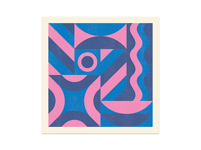 Shape & Color I abstract color explorations print printmaking risography shape