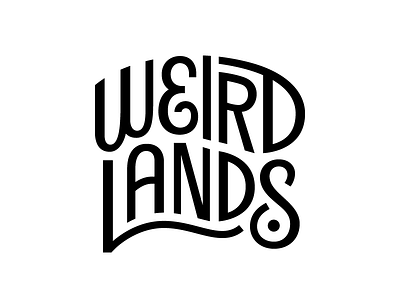 Weirdlands logotype wavy weirdlands
