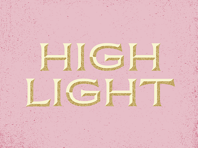 Highlight letters texture type