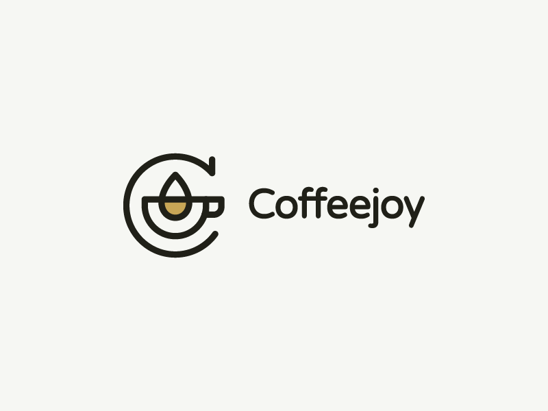 Coffeejoy beans branding coffee icons logo logotype web design