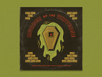 Murder of the Universe album balrog bricks coffin gizzard illustration king lightning