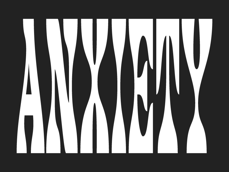 Anxiety animation experimental psychedelic type type design typeface