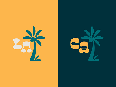 LA / CA beach california cheee future fonts hermanos la palm tree sunny surfing type lockup typography waves