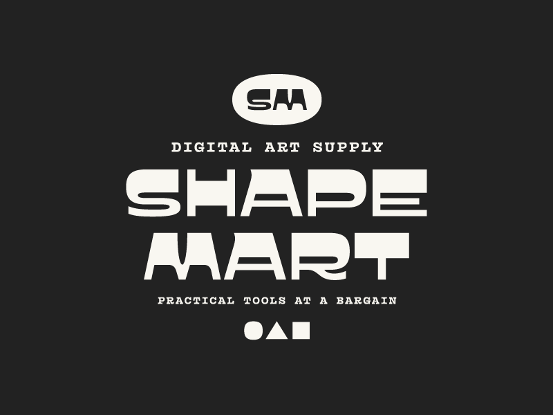 Shape Mart creative market vector pattern texture brushes supplies tools goods digital fonts typeface