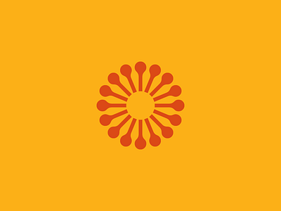 F 2 branding change donate exploration flower icon logo mark pollination simple