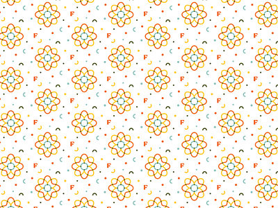 Flourish Pattern app brand brand identity icon line logo pattern simple type