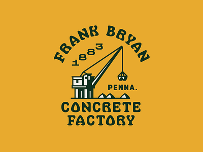 FBCF Crane badge design icon illustration lockup pittsburgh simple type typography vector