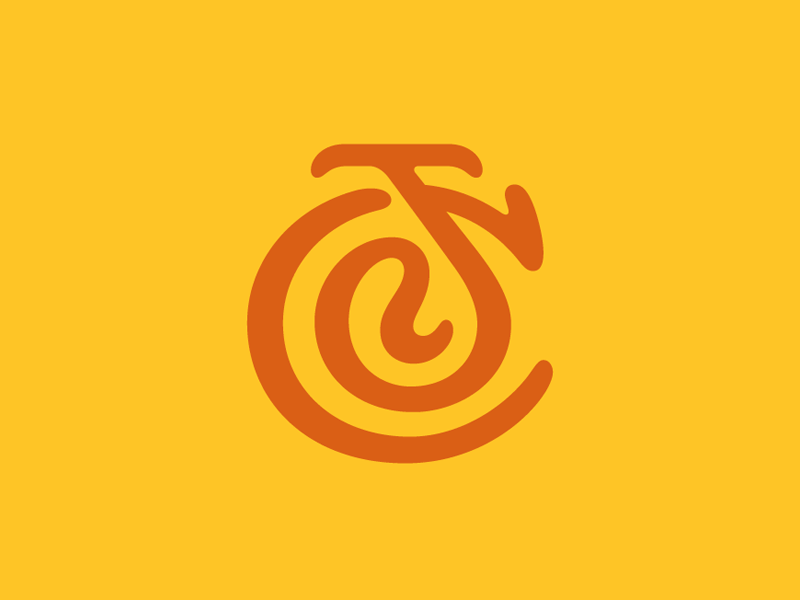 JC Monogram custom design icon letters logo logotype monogram palette simple type typography vector