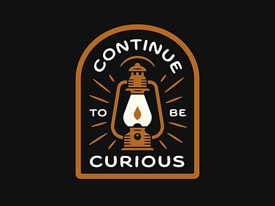 CTBC badge campfire camping curiosity lantern outdoors patch