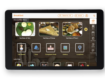 Customer Ordering app app customer dashboard design flat food food app illustration minimal point of sale product design restaurant ui ux vector web