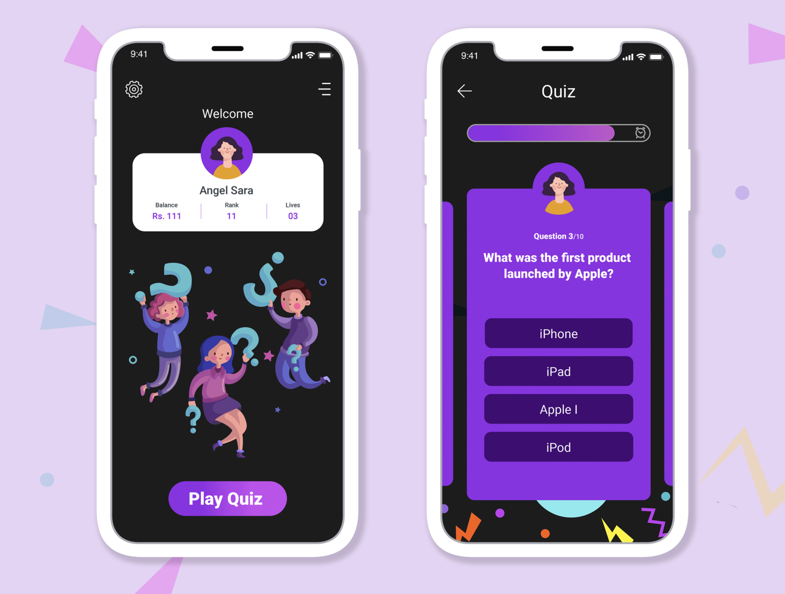 Quiz Game app.