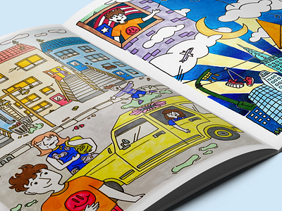 Illustration | Children's Book 2d characters childrensbook colourful illustration kids sketch