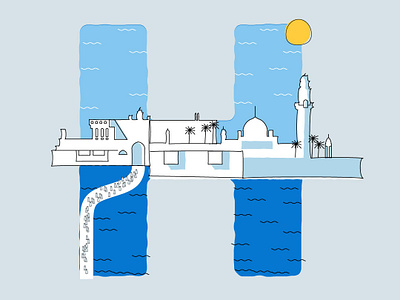 Haji Ali #36daysoftype for giantoctopusstudio 36daysoftype illustration illustrator cc vector