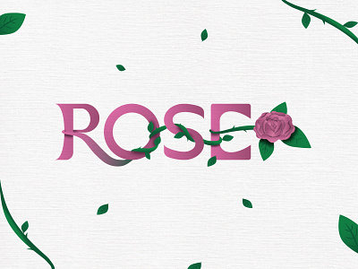 Typography | Rose adobe design graphic design illustration illustrator logo logo design vector