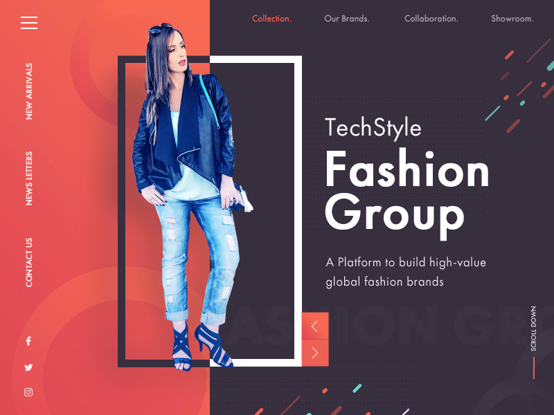 Ecommerce - Fashion Style Online Store concept desktop ecommerce fashion landing minimal minimalistic online store style web