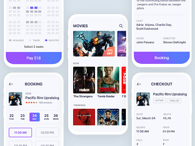 Cinema tickets booking app