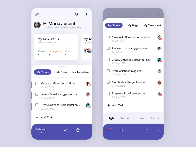 Task Management App by Balaji G on Dribbble