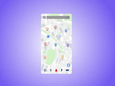 mobile Ui map app