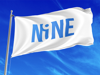 Nine : Negative Space Logotype 9 graphic design identity logo designer negative space logotype nine