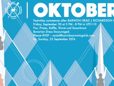 Corio Rowing Club Poster oktoberfest poster