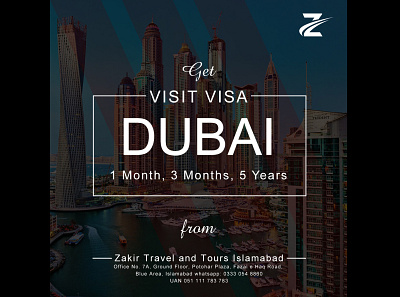 Visit Dubai branding graphic design