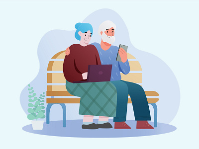 Elderly People Communicate in Social Networks