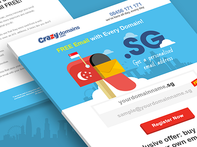 Crazy Domains: Expand Your Business with FREE .SG Email