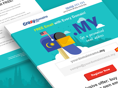 Crazy Domains: Get FREE Email with .MY for Business crazy domains domains malaysia