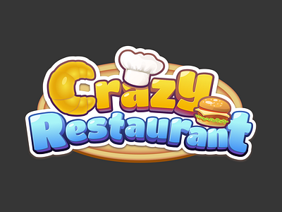 Crazy Restaurant chef logo logo design logotype restaurant