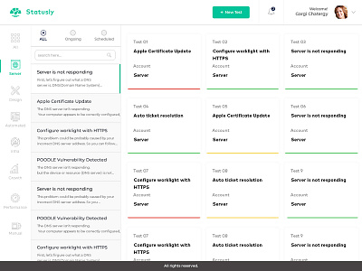 Statusly Dashabord dashbaord desing dashboard template dashboard ui dashboardui design desing graphics ui ui ux design ui desgin uiux user inteface ux ux design ux designer visual design