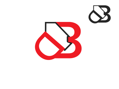 BD or DB logo idea design graphic design logo vector