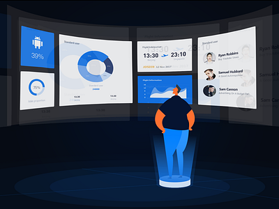 VR for monitoring dashboard app dashboard ui ux vr