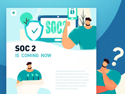 homepage of SOC2 character illustration colors graphic illustration illustrations poster vector