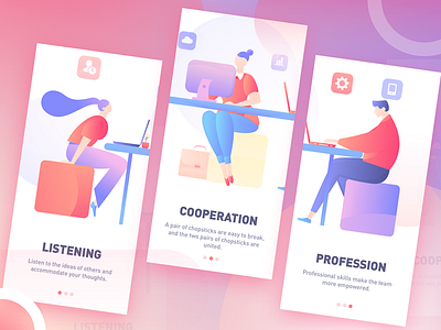 splashpage of Increased work efficiency app colors erics graphic homepage illustration illustrations poster splashpage vector