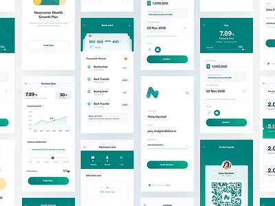 Financial APP UI interface