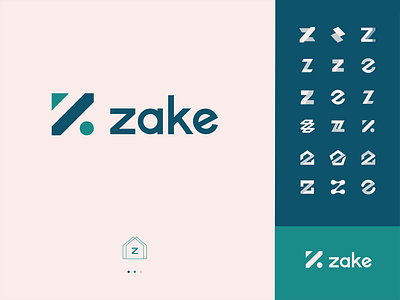 zake logo branding colors graphic illustration logo ui vector web