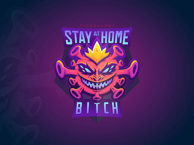 Coronavirus - Stay at home coronavirus covid19 cybersport esports esports logo esportslogo illustration logo stayathome