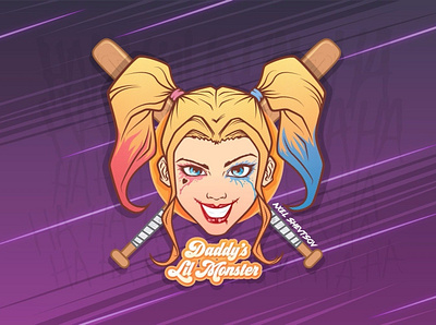 Harley Quinn comics cybersport dc esport esports esports logo esports logos esportslogo game harley harley quinn illustration joker logo sport