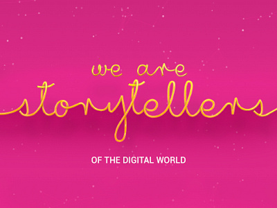 The Storytellers 3d cable text ui web design wire text