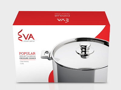 Eva Kitchenware - Packaging for pressure cookers design kitchenware packaging