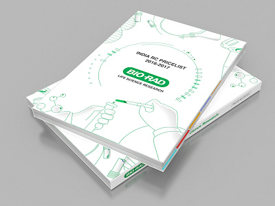 Product Booklet biorad biotech booklet brand design identity marketing pharma stationery