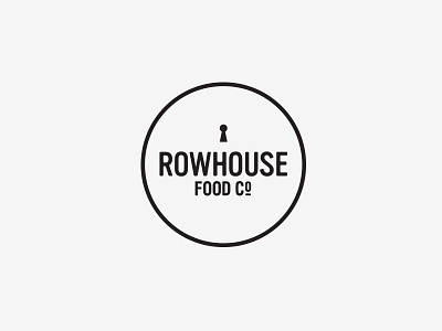 Rowhouse Food Co. brand identity food logo toronto