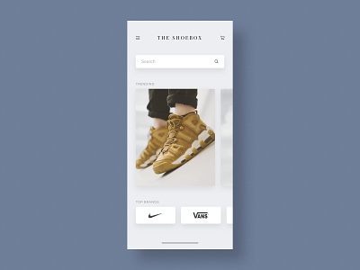 Sneakers Shop App UI Design Concept