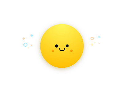 Mbe Smile Emoji cute emoji happy mbe shadow smile yellow
