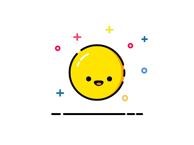 Mbe Smile Emoji cute emoji happy mbe shadow smile yellow
